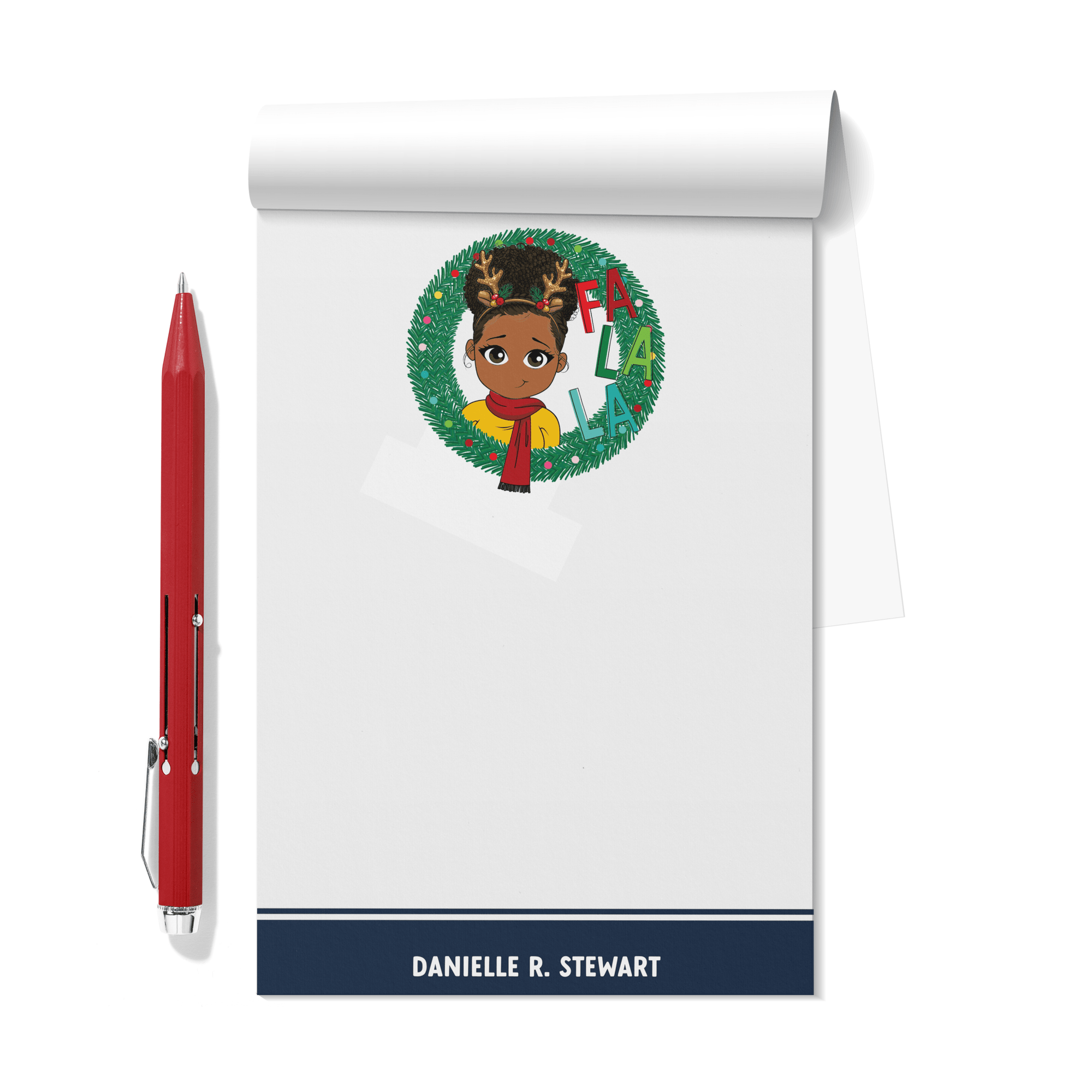 Fa La La Personalized Notepad - ohsopaper