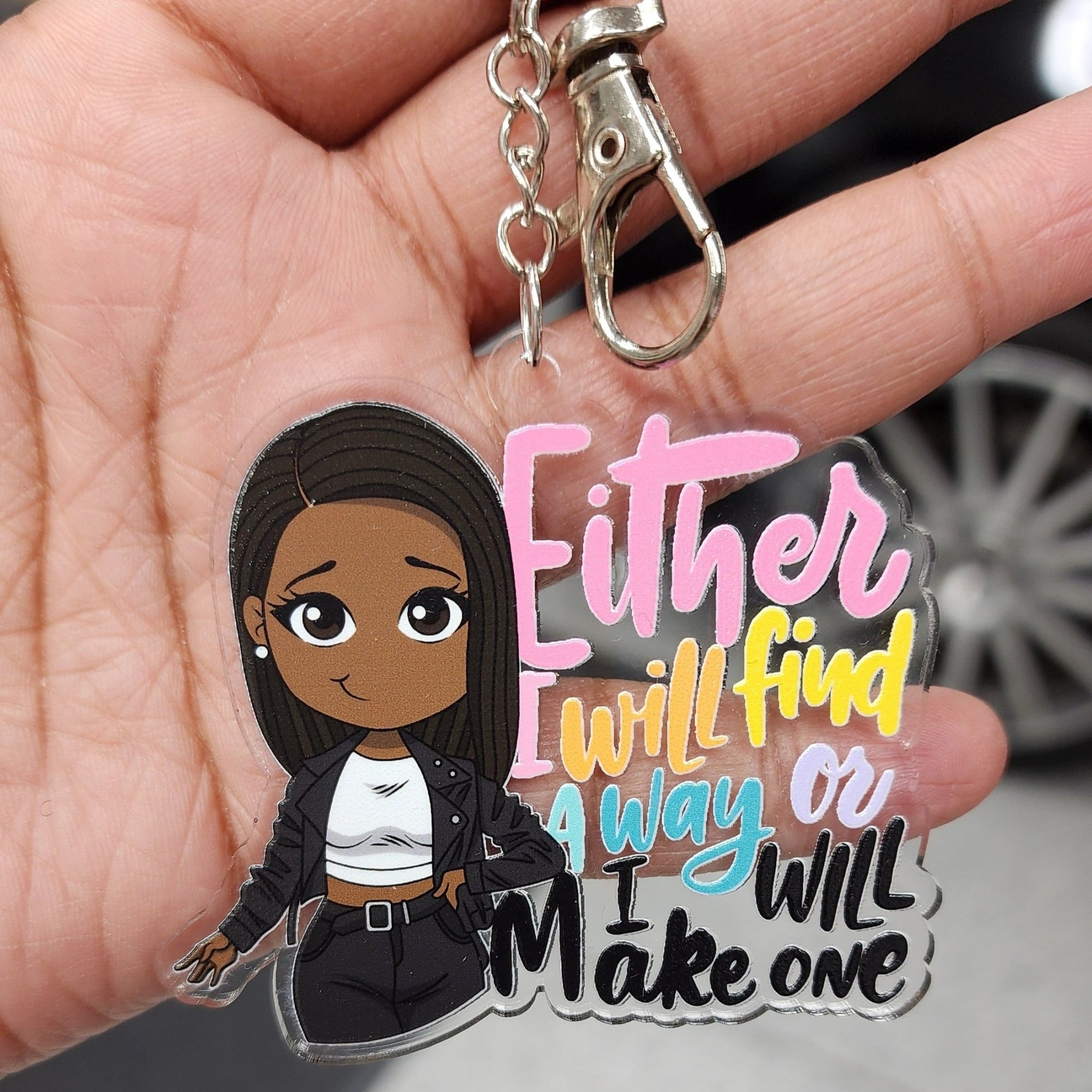 Find A Way Acrylic Keychain - ohsopaper