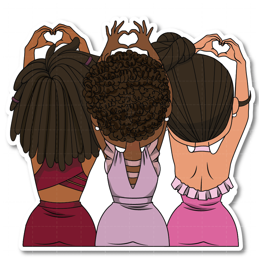Galentines Die Cut Sticker - ohsopaper