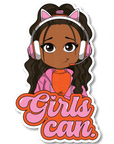 Girls Can Die Cut Sticker - ohsopaper