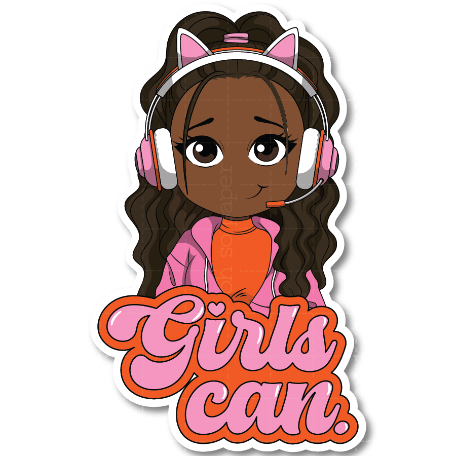 Girls Can Die Cut Sticker - ohsopaper