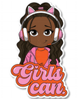 Girls Can Die Cut Sticker - ohsopaper