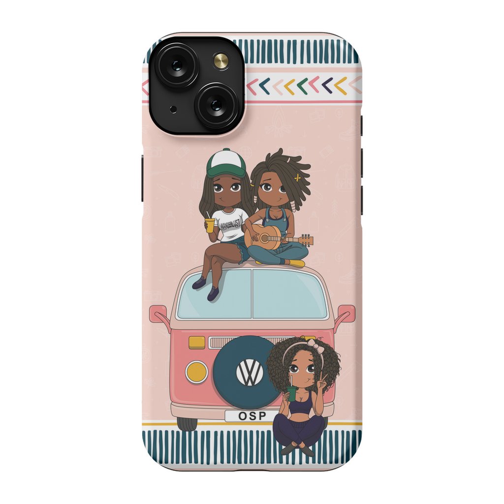 Happy Camper Tough Phone Case - ohsopaper