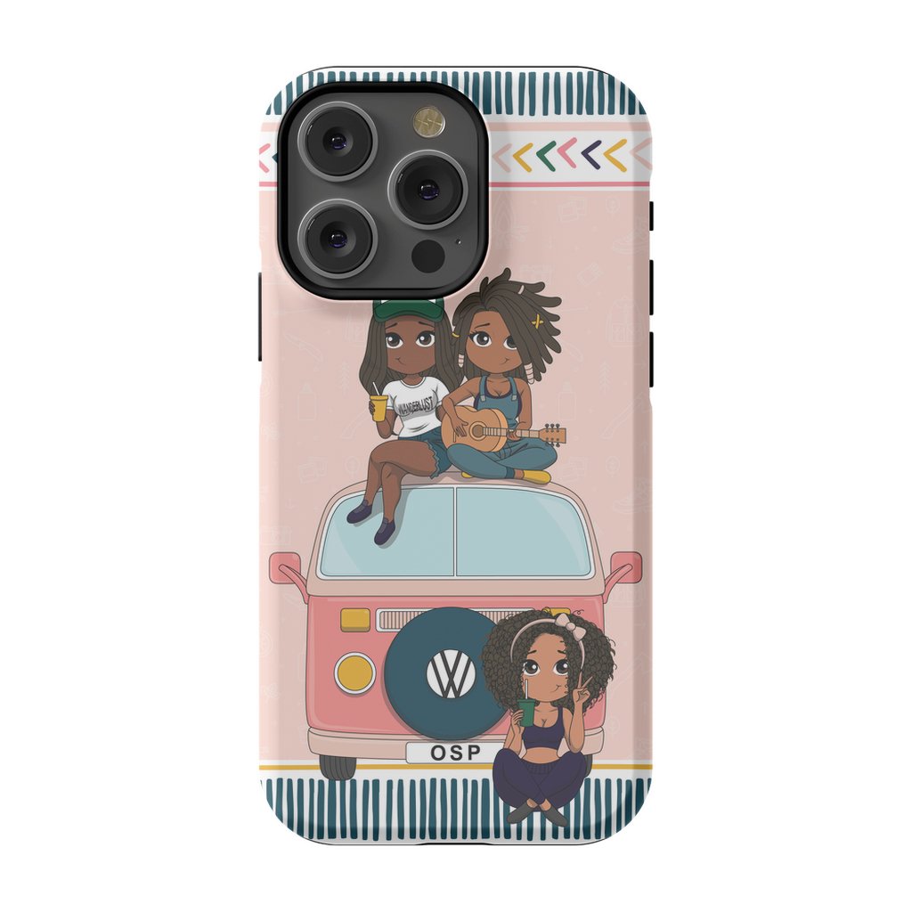 Happy Camper Tough Phone Case - ohsopaper