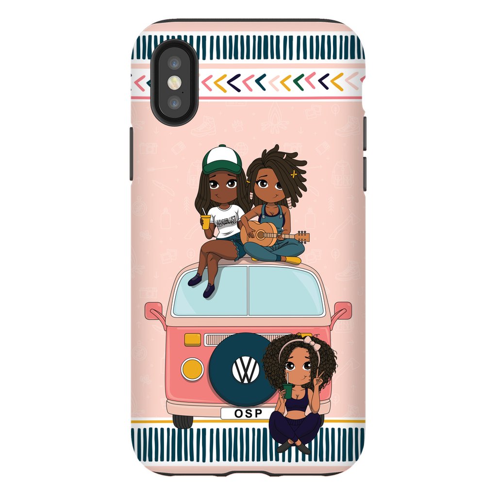 Happy Camper Tough Phone Case - ohsopaper