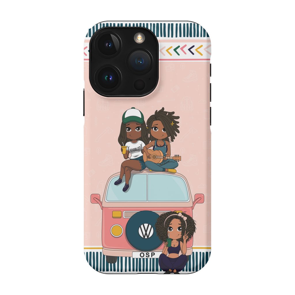 Happy Camper Tough Phone Case - ohsopaper