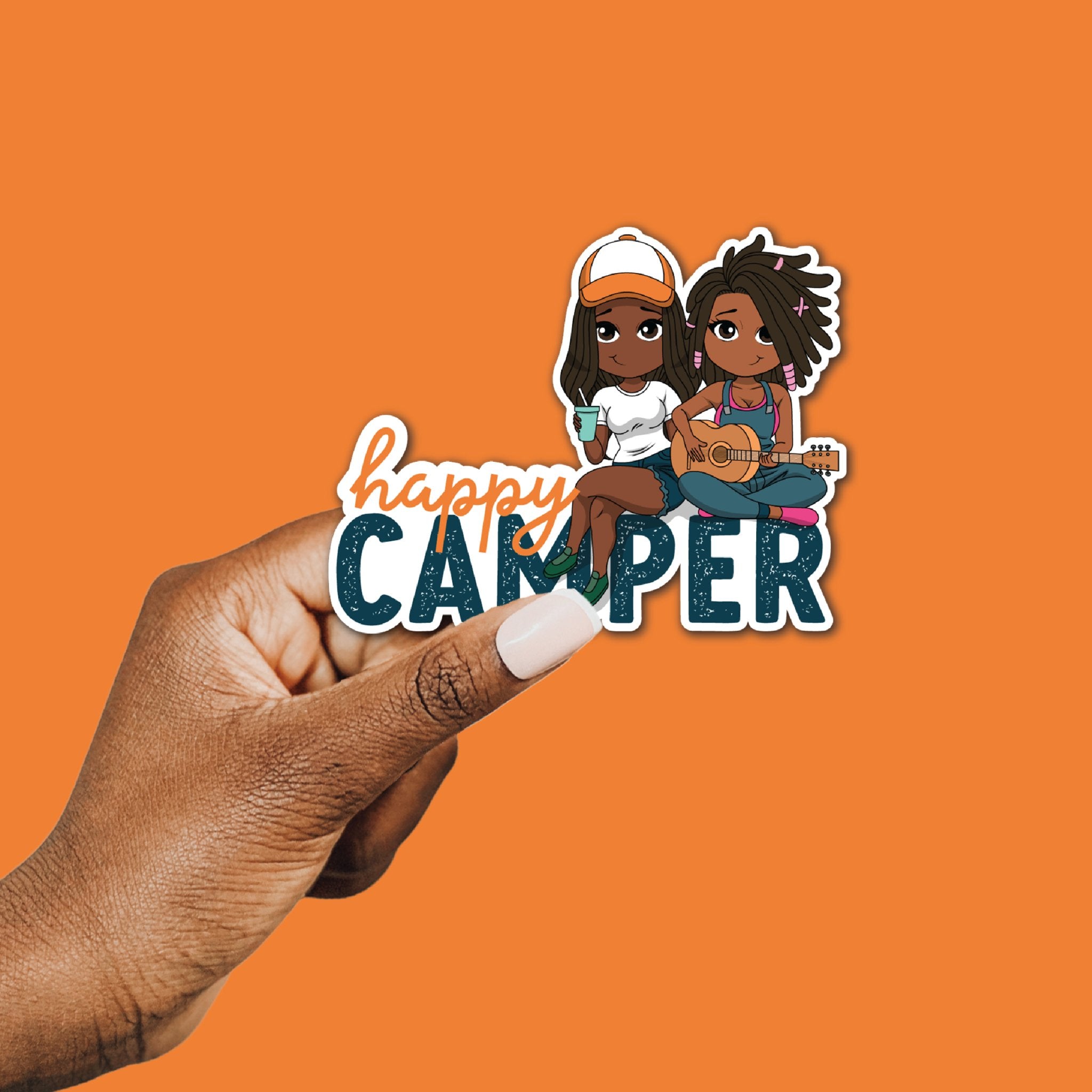 Happy Camper Vinyl Sticker - ohsopaper