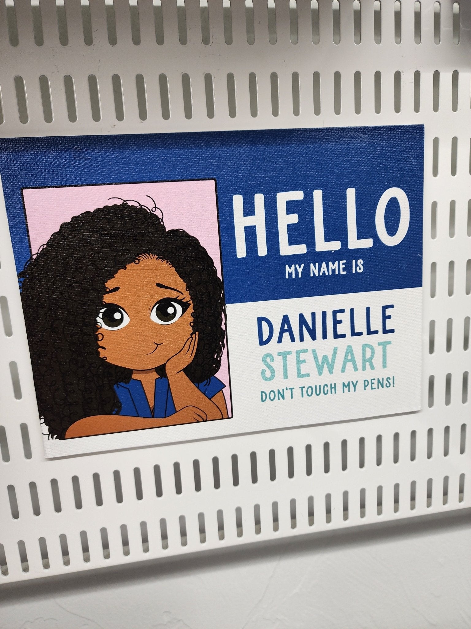 Hello My Name is Personalized Canvas Art - 8 x 6 - ohsopaper