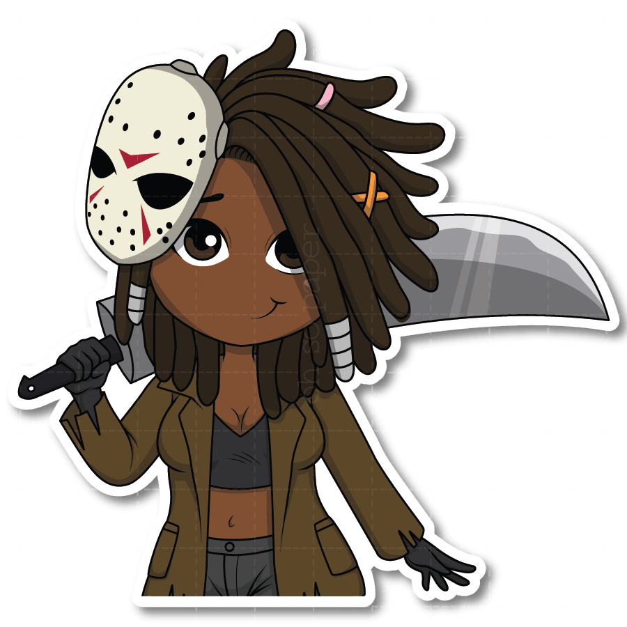 Horror Show - Cyrstal Lake Slasher Die Cut Sticker - ohsopaper