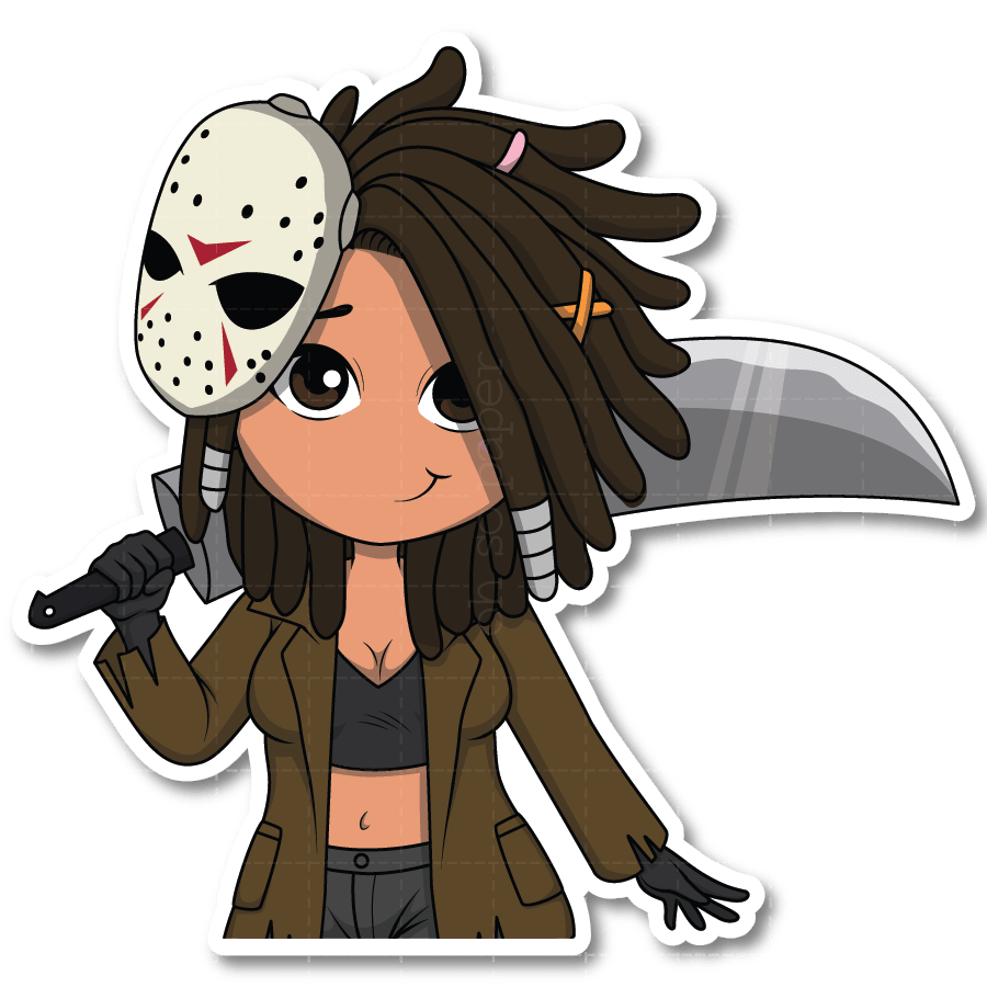 Horror Show - Cyrstal Lake Slasher Die Cut Sticker - ohsopaper