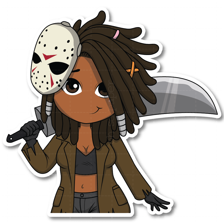 Horror Show - Cyrstal Lake Slasher Die Cut Sticker - ohsopaper