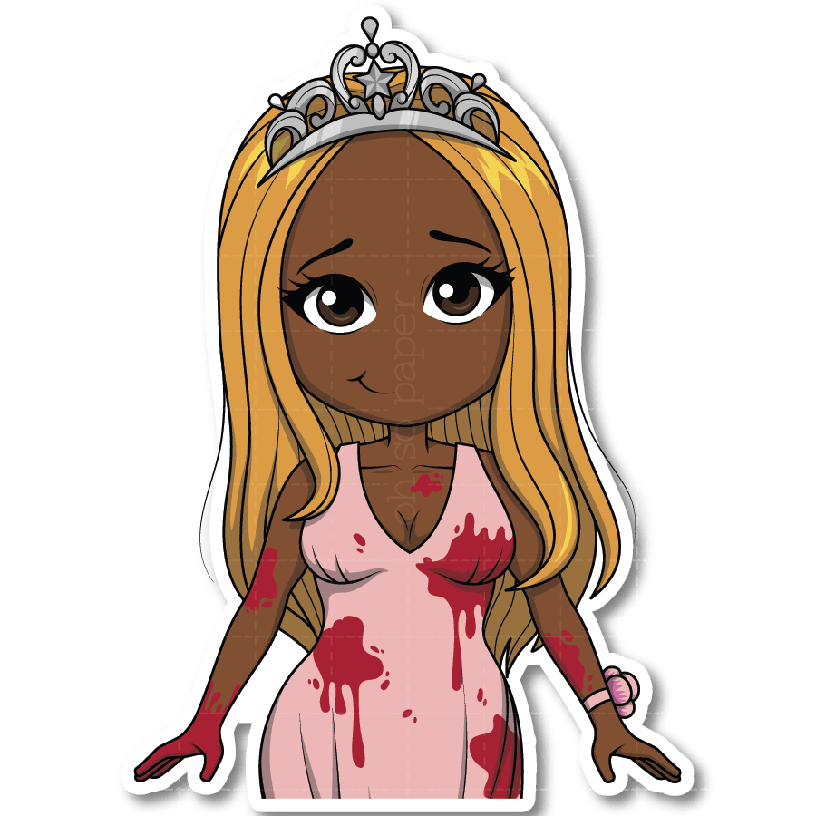 Horror Show - Killer Prom Queen Die Cut Sticker - ohsopaper