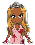Horror Show - Killer Prom Queen Die Cut Sticker - ohsopaper