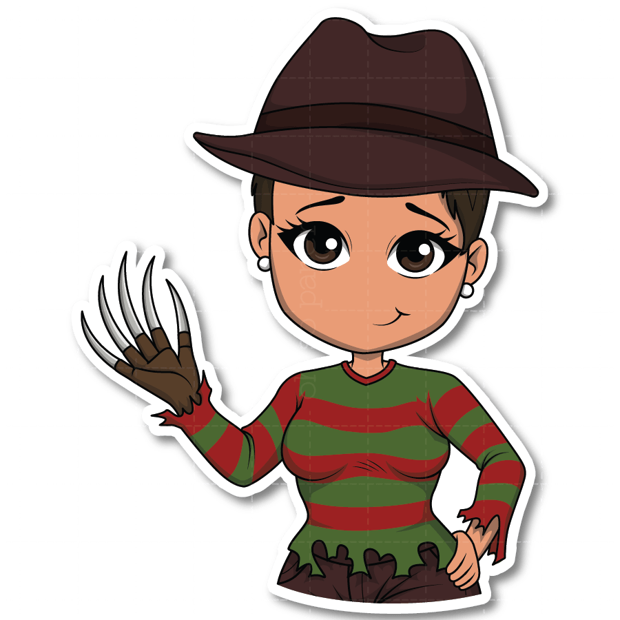 Horror Show - Nightmare Slasher Die Cut Sticker - ohsopaper