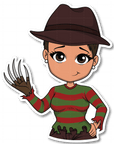 Horror Show - Nightmare Slasher Die Cut Sticker - ohsopaper