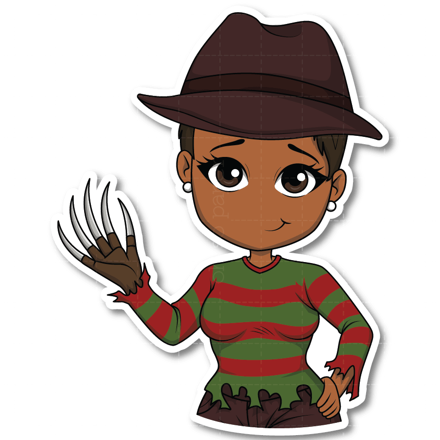 Horror Show - Nightmare Slasher Die Cut Sticker - ohsopaper