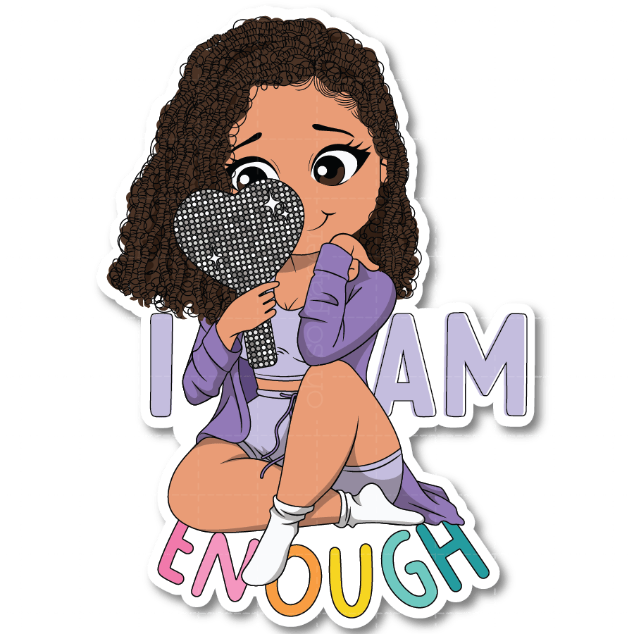 I Am Enough Die Cut Sticker - ohsopaper