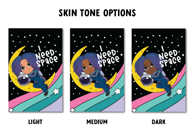I Need Space Notebook Mini - 3.5 x 5.5in - ohsopaper