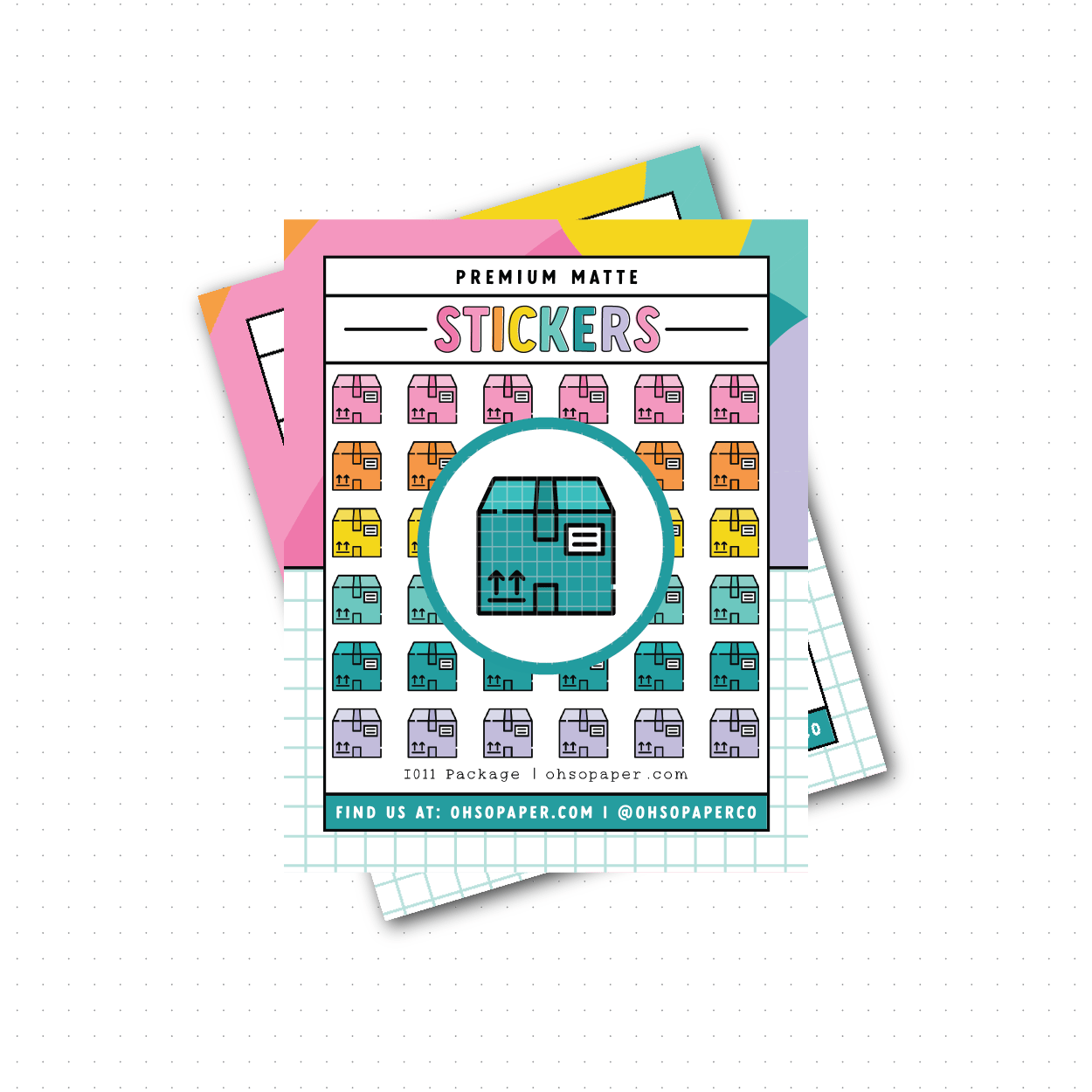 I011 - Icon Package Planner Stickers - ohsopaper