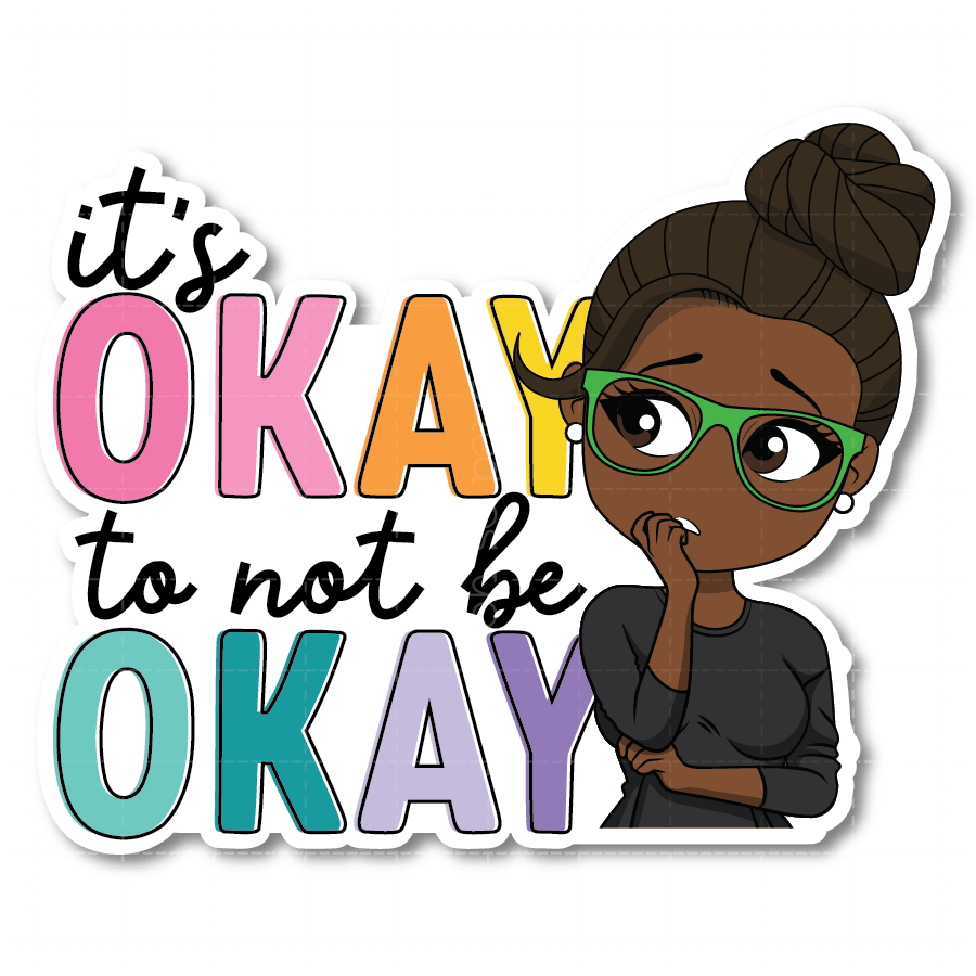 It's Okay Die Cut Sticker - ohsopaper