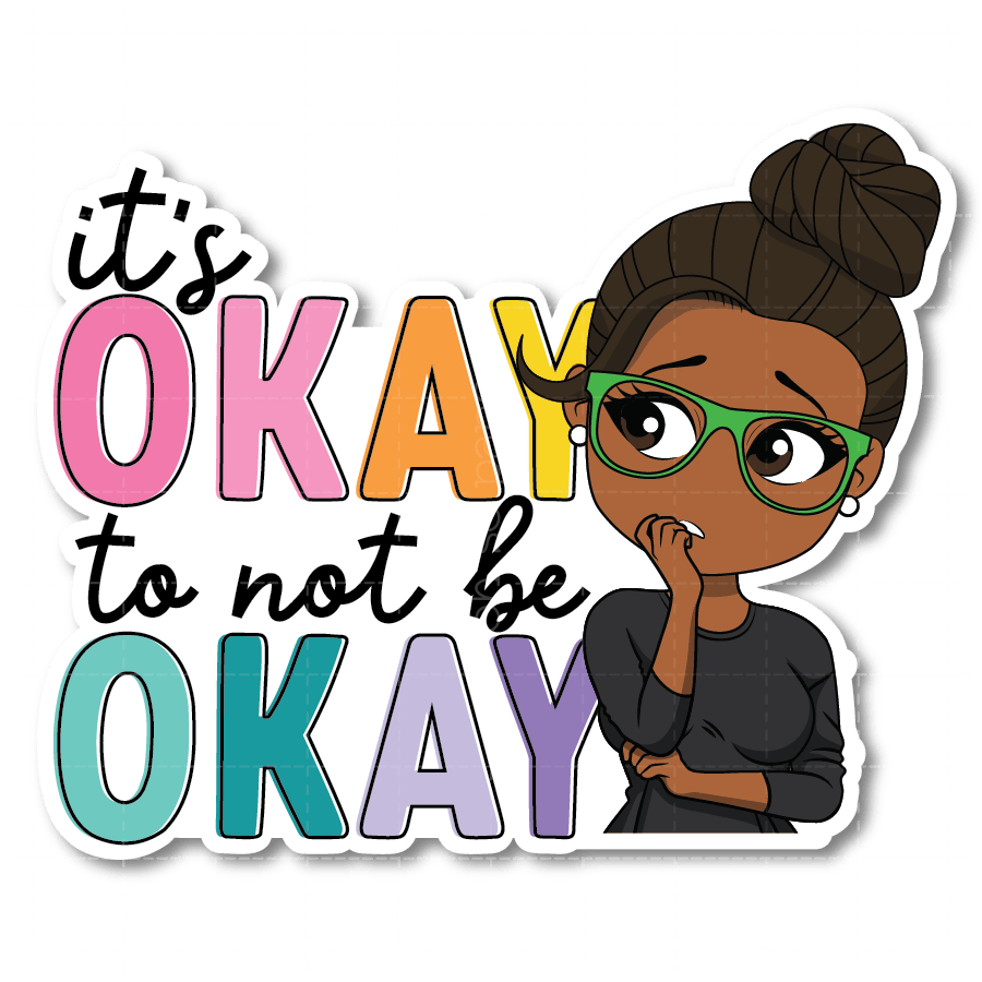 It's Okay Die Cut Sticker - ohsopaper