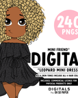 Leopard Mini Dress - Mini Friend® Digital Stickers - ohsopaper