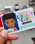 Library Card Personalized Bookmark - ohsopaper