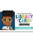 Library Card Personalized Bookmark - ohsopaper