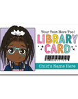 Library Card Personalized Bookmark - Kids - ohsopaper