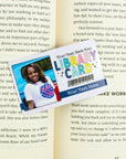 Library Card Personalized Bookmark - Photo - ohsopaper