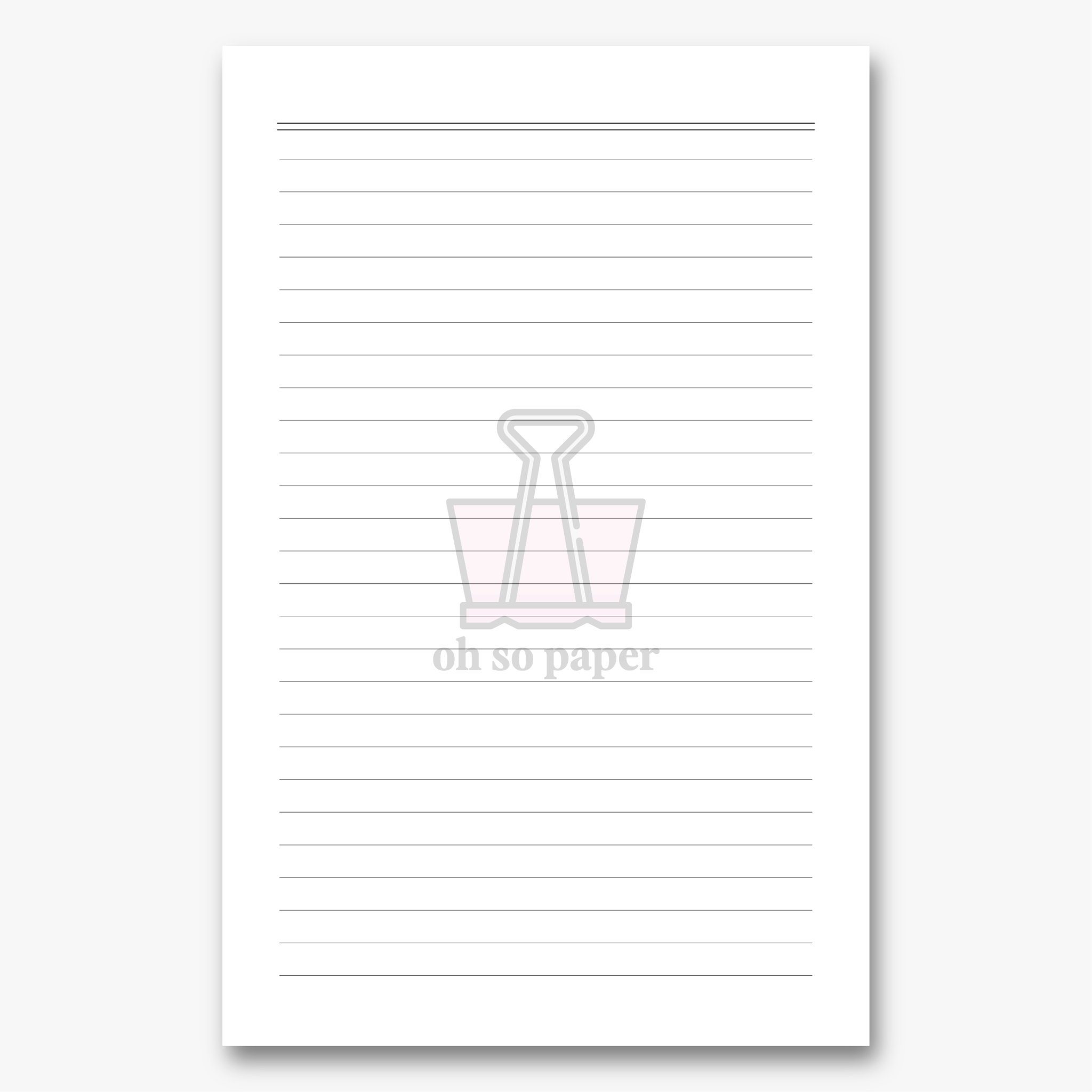 Lined Paper Pack - ohsopaper