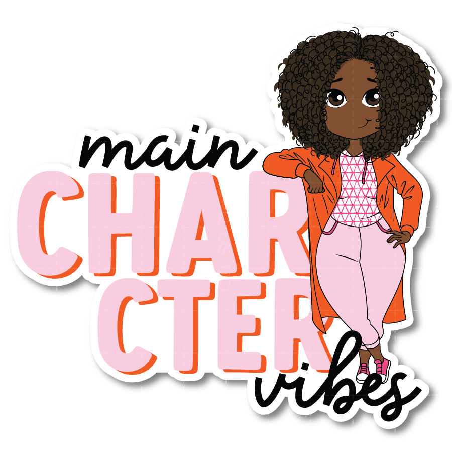 Main Character Vibes Die Cut Sticker - ohsopaper