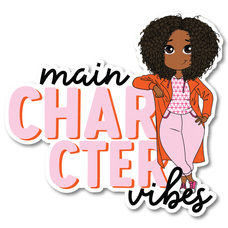 Main Character Vibes Die Cut Sticker - ohsopaper