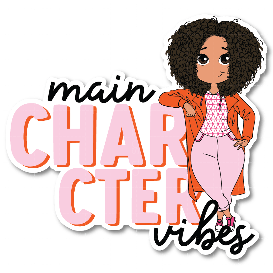 Main Character Vibes Die Cut Sticker - ohsopaper