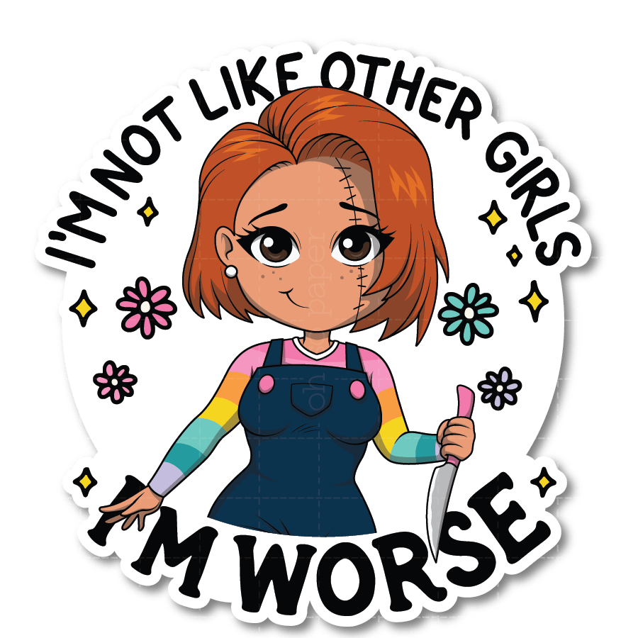 Not Like Other Girls Die Cut Sticker - ohsopaper