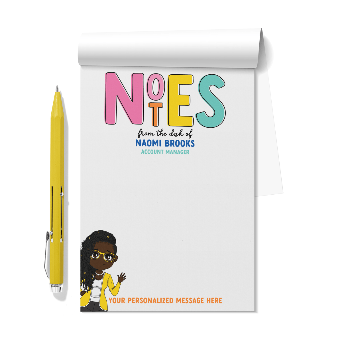 Personlaized Note Example Notes Personalized Notepad โ ohsopaper