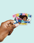 Overthinking Is My Superpower Vinyl Sticker - ohsopaper