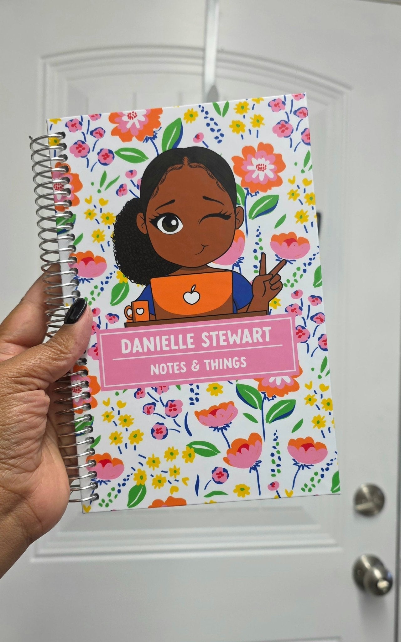 Personalized Hardcover Spiral Notebook 8.5 x 5.5in - ohsopaper