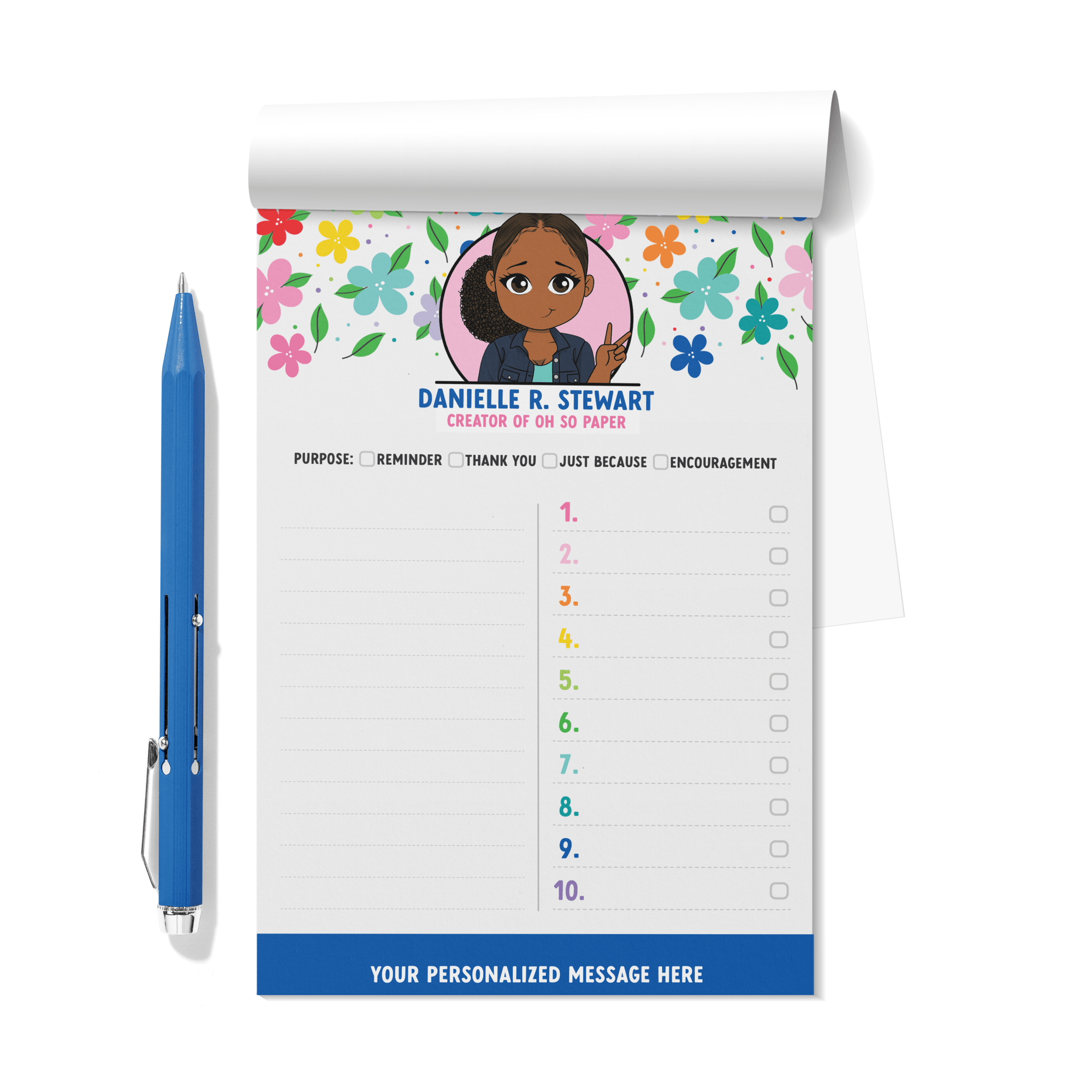 Personalized Notepad - 5 x 7.5in - ohsopaper