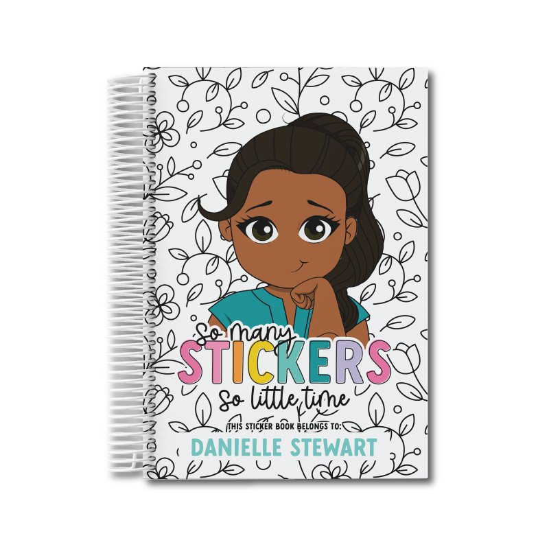 Personalized Reusable Sticker Book - 5 x 7in - ohsopaper