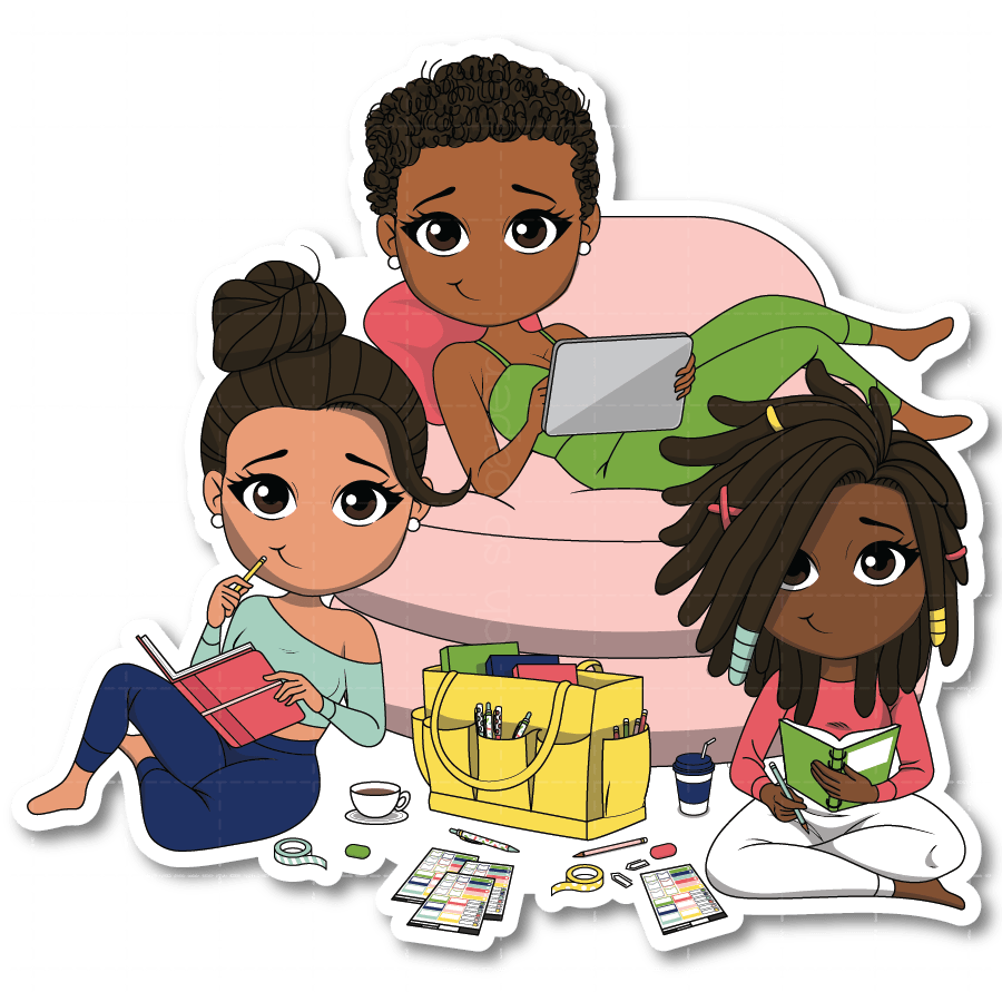 Planner Friends Die Cut Sticker - ohsopaper