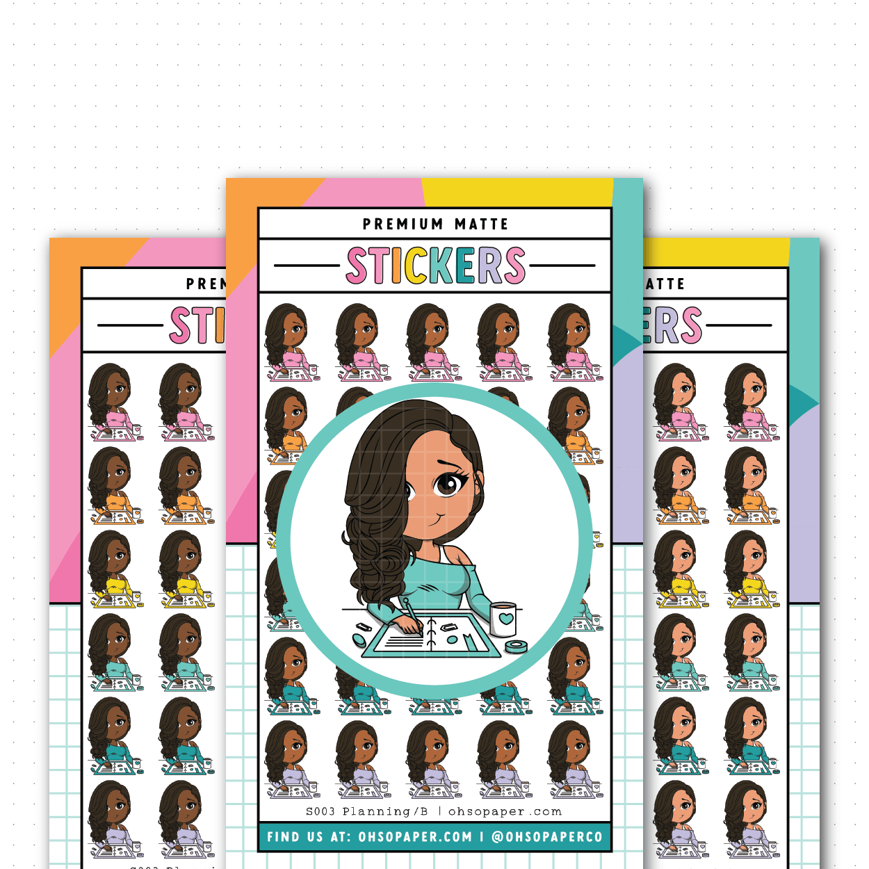 S003 - Mini Friend® Planning Planner Stickers - ohsopaper