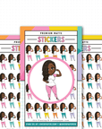 S016 - Mini Friend® Flexing Planner Stickers - ohsopaper