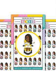 S026 - Mini Friend® Pedicure Planner Stickers - ohsopaper