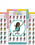 S031 - Mini Friend® Desk Chair Planner Stickers - ohsopaper