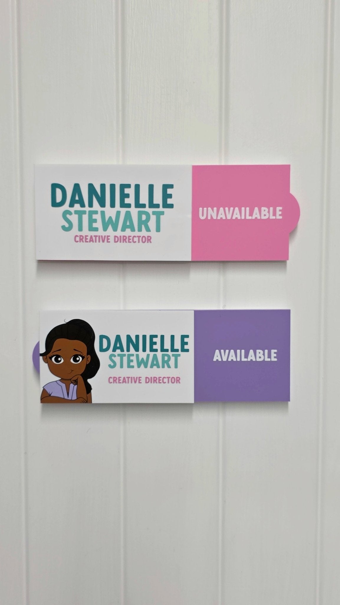 Simple Personalized Acrylic Status Spinner- 8.3in x 3in - ohsopaper