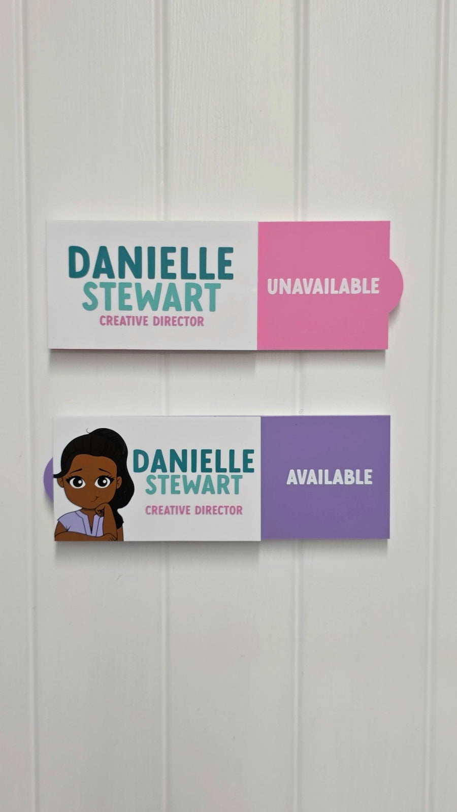 Simple Personalized Acrylic Status Spinner- 8.3in x 3in - ohsopaper