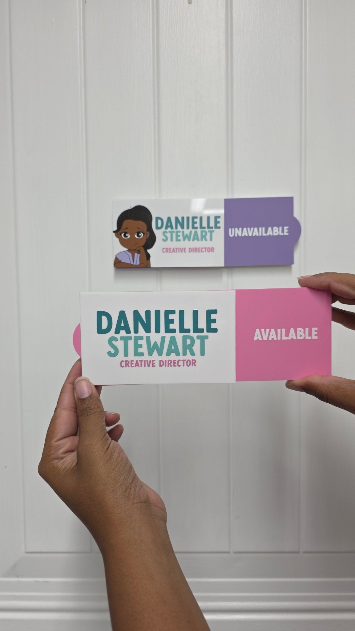 Simple Personalized Acrylic Status Spinner- 8.3in x 3in - ohsopaper