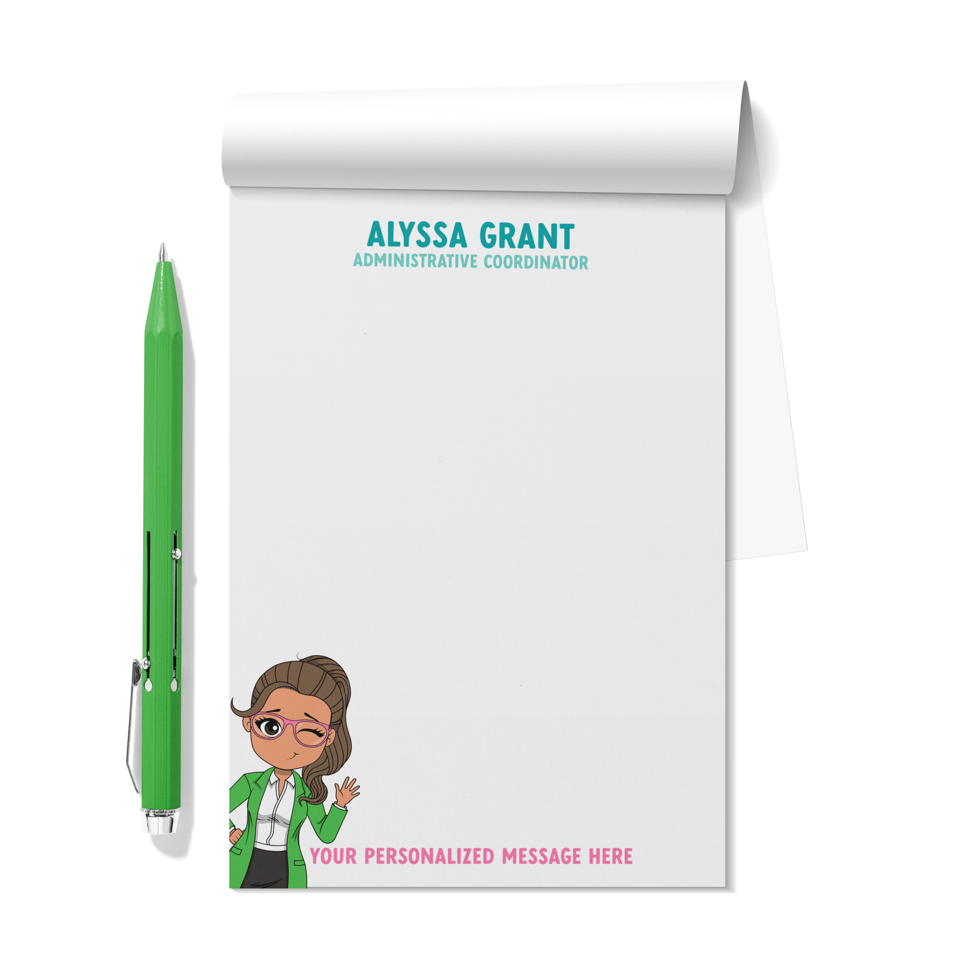 Simple Personalized Notepad - ohsopaper