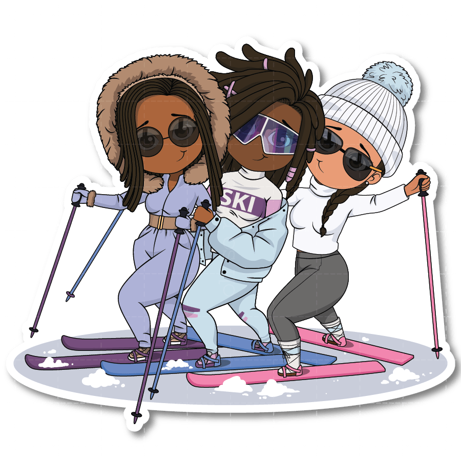 Ski Trip Die Cut Sticker - ohsopaper